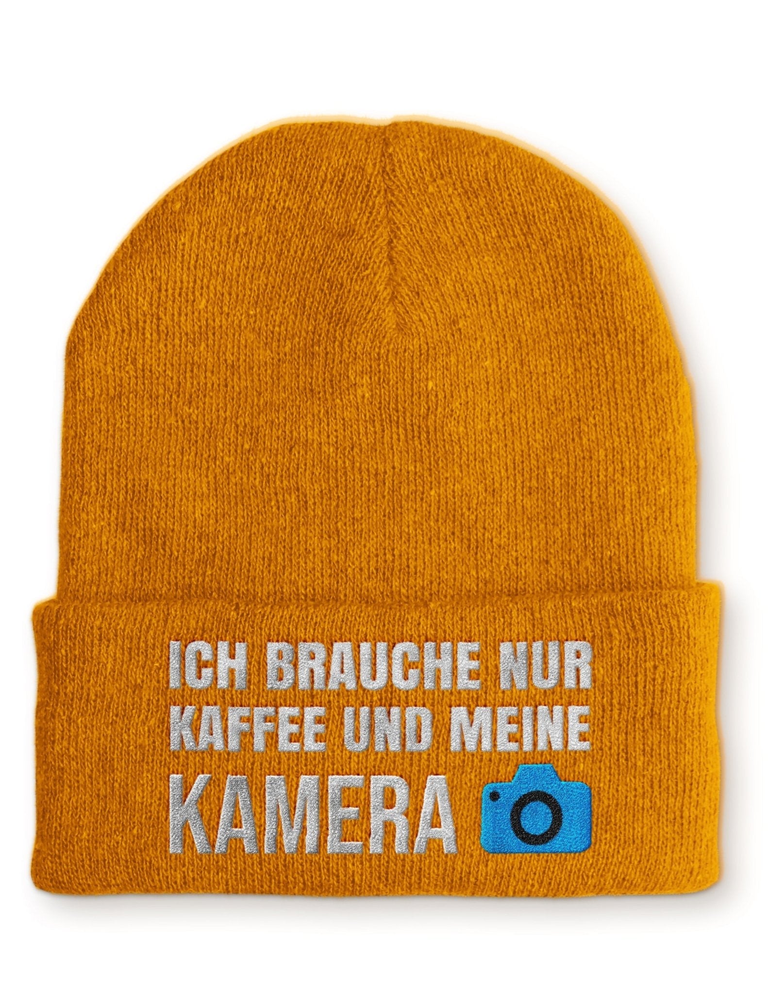 Kaffee und meine Kamera Beanie Mütze mit Spruch - tshirtladen - Mütze