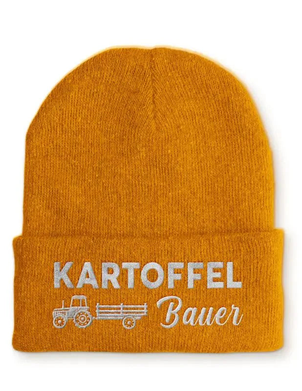 Kartoffel Bauer Statement Beanie Mütze mit Spruch - tshirtladen - Mütze
