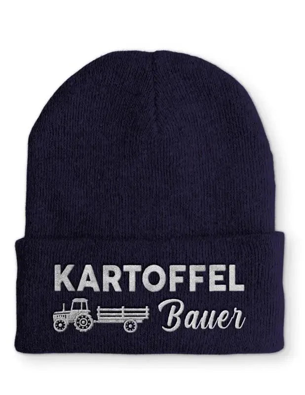 Kartoffel Bauer Statement Beanie Mütze mit Spruch - tshirtladen - Mütze