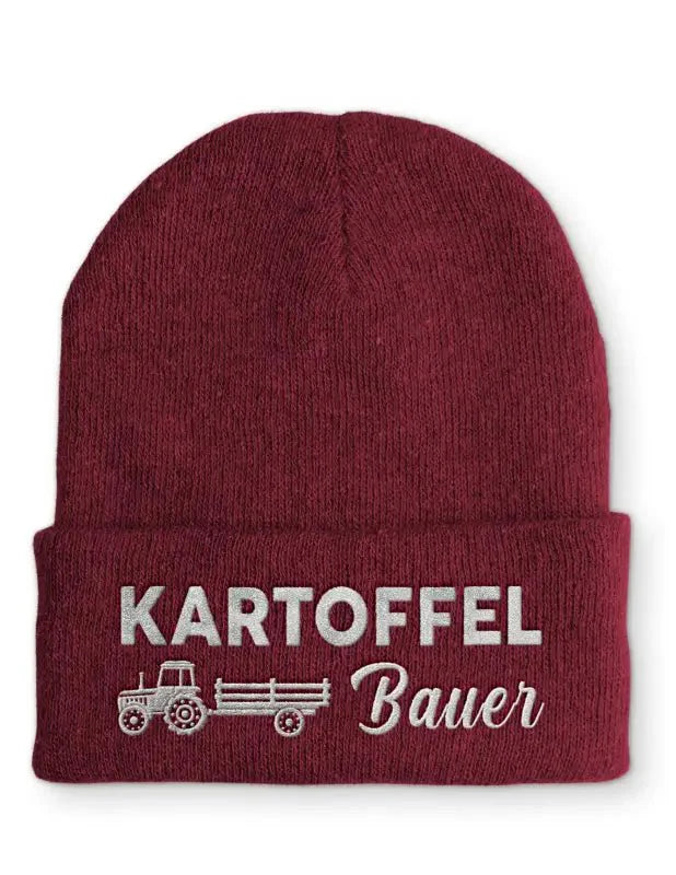 Kartoffel Bauer Statement Beanie Mütze mit Spruch - tshirtladen - Mütze