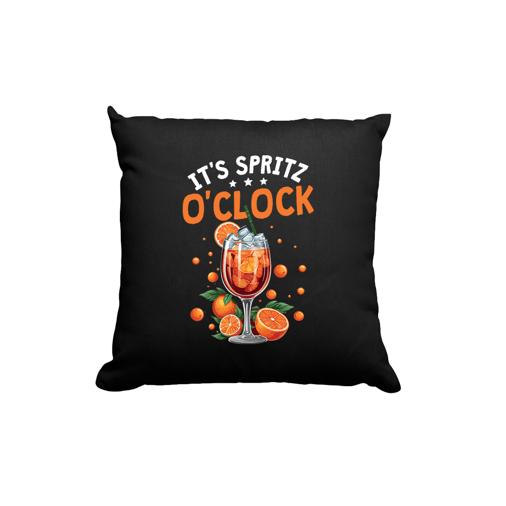 Kissen It's Spritz O'Clock - Schwarzer - Kaffee