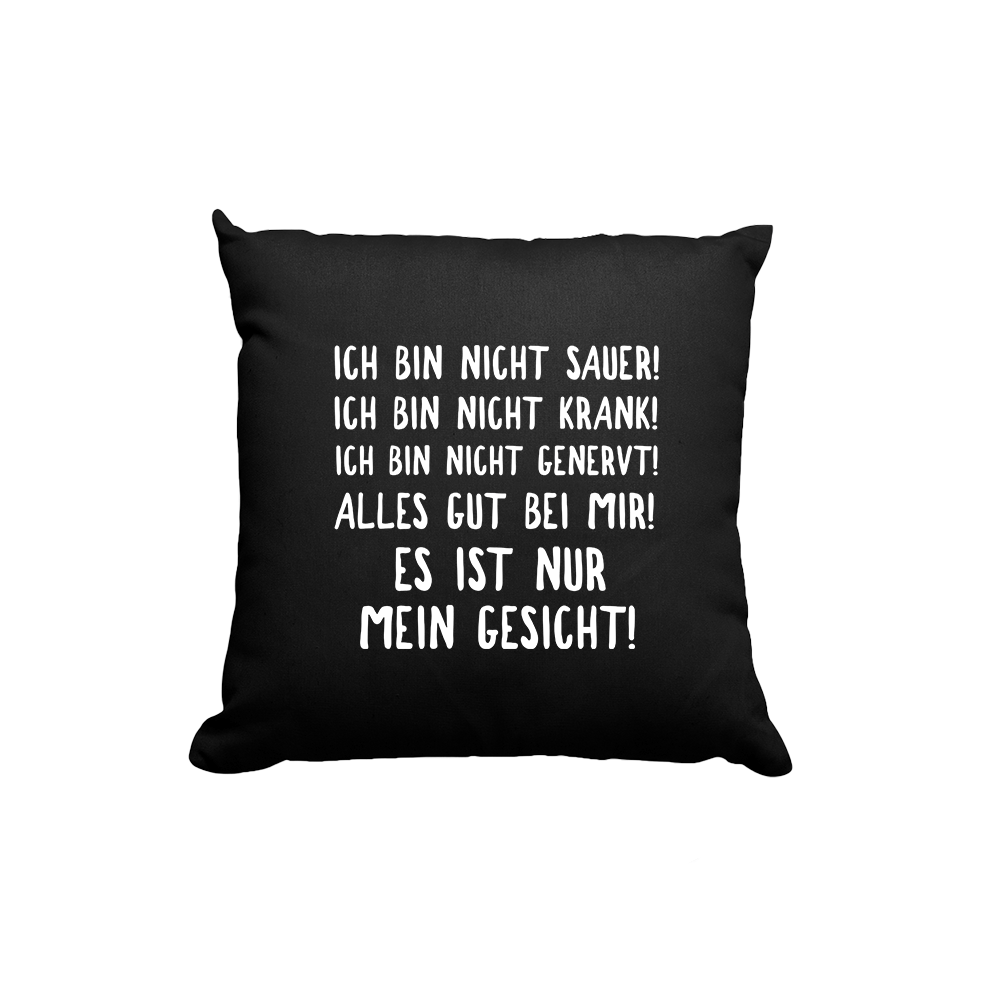 Kissen Mein Gesicht - Schwarzer - Kaffee