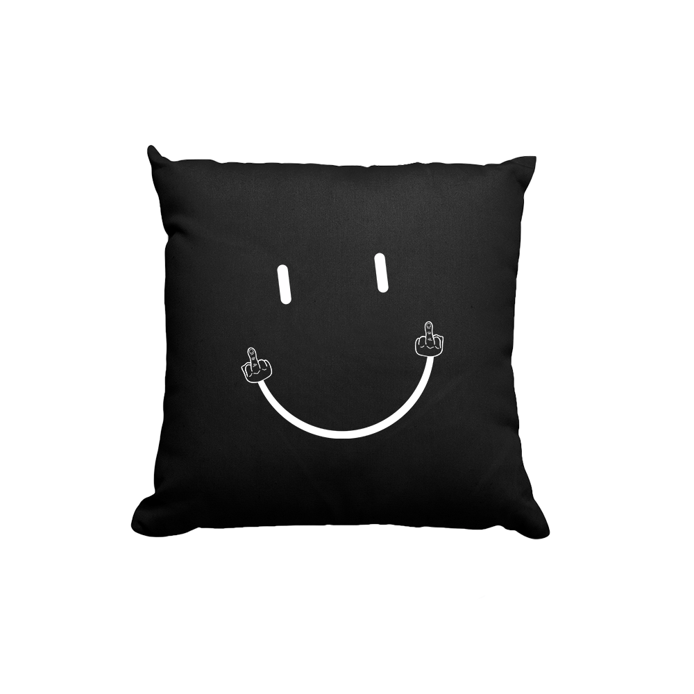 Kissen Smile - Schwarzer - Kaffee