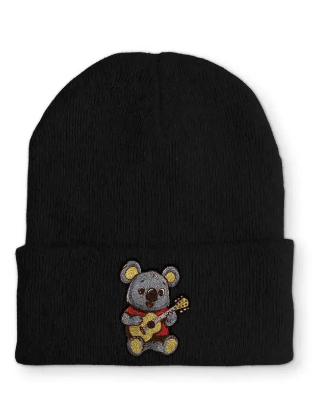 Koala mit Gitarre Statement Beanie Mütze mit Spruch - tshirtladen - Mütze