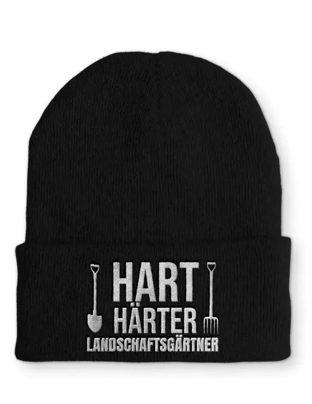 Landschaftsgärtner Statement Beanie Mütze mit Spruch - tshirtladen - Mütze
