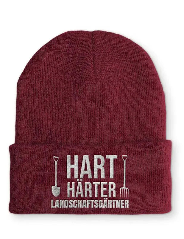 Landschaftsgärtner Statement Beanie Mütze mit Spruch - tshirtladen - Mütze