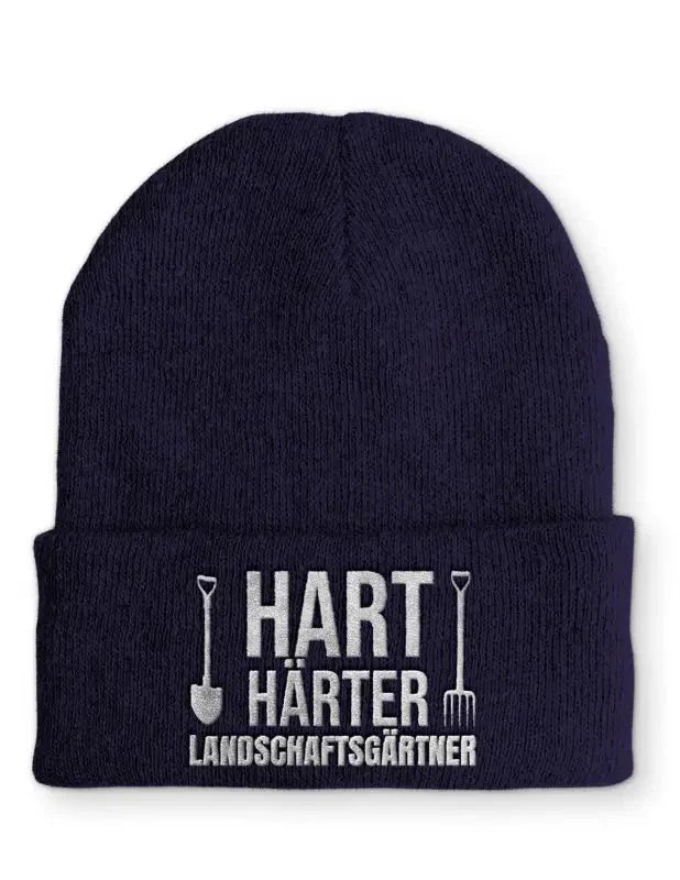 Landschaftsgärtner Statement Beanie Mütze mit Spruch - tshirtladen - Mütze