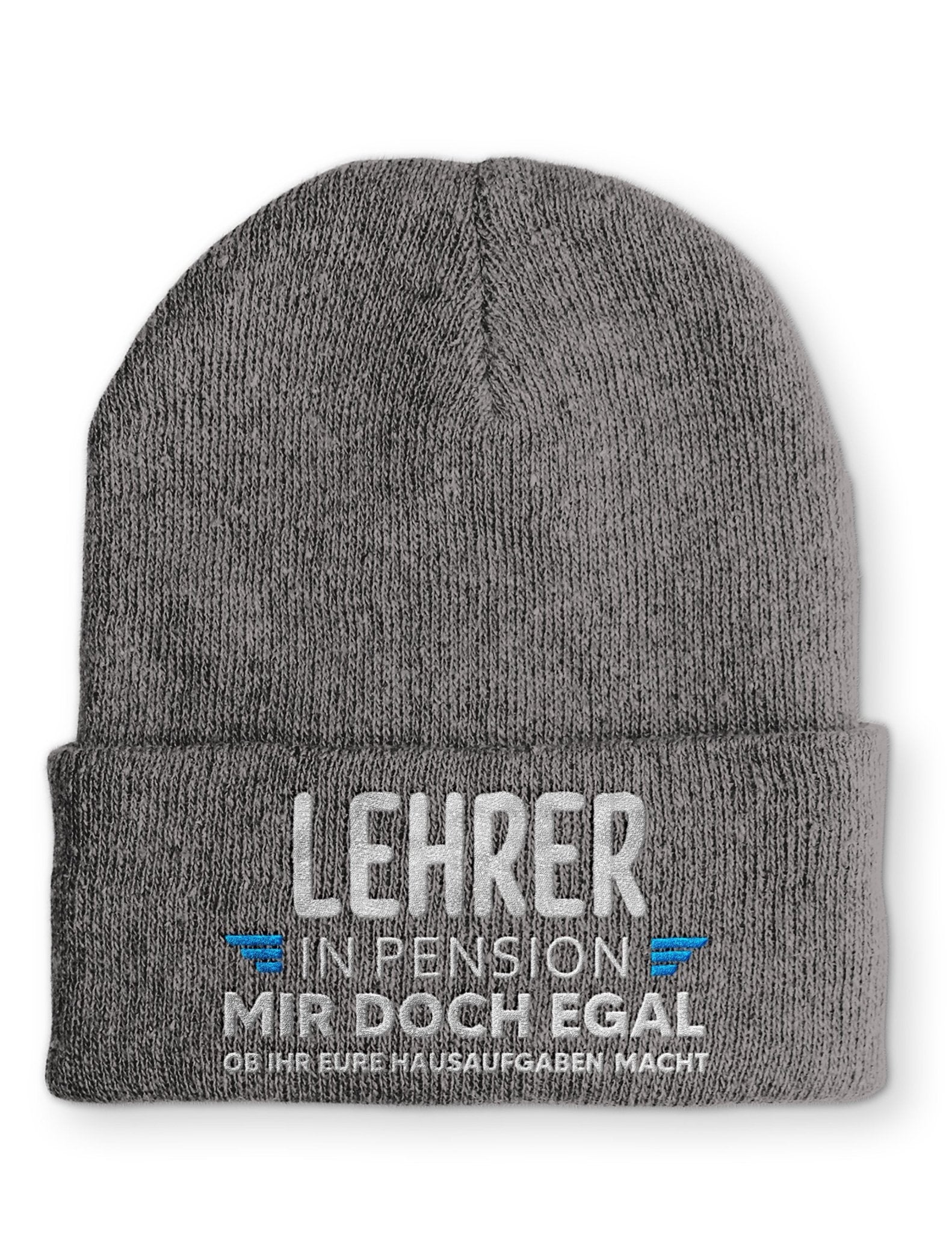 Lehrer in Pension Beanie Mütze mit Spruch - tshirtladen - Mütze