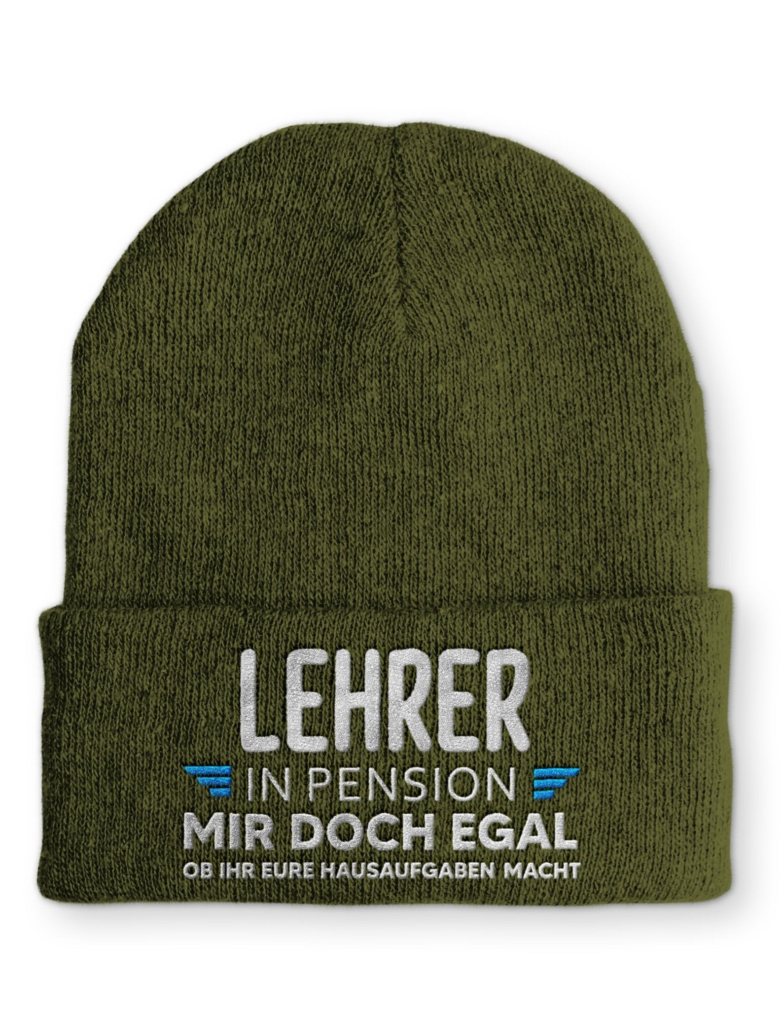 Lehrer in Pension Beanie Mütze mit Spruch - tshirtladen - Mütze