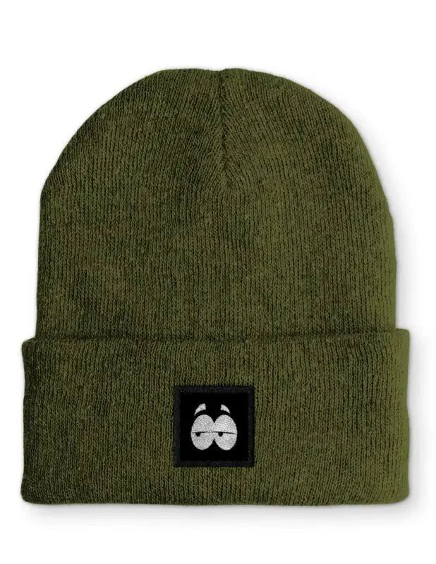 Lustige Comic Eye Augen Statement Beanie Mütze mit Spruch - tshirtladen - Mütze