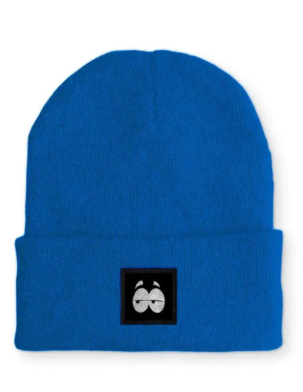 Lustige Comic Eye Augen Statement Beanie Mütze mit Spruch - tshirtladen - Mütze