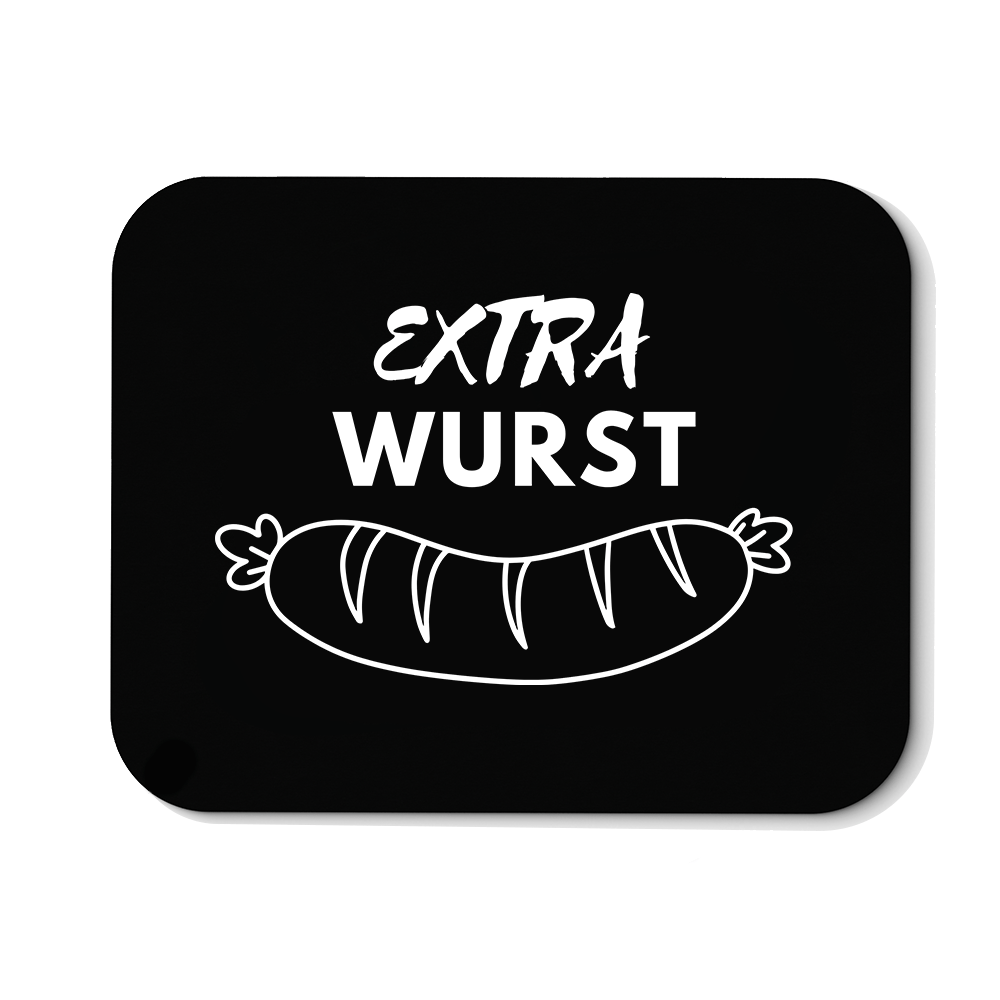 Mousepad Extra Wurst - Schwarzer - Kaffee