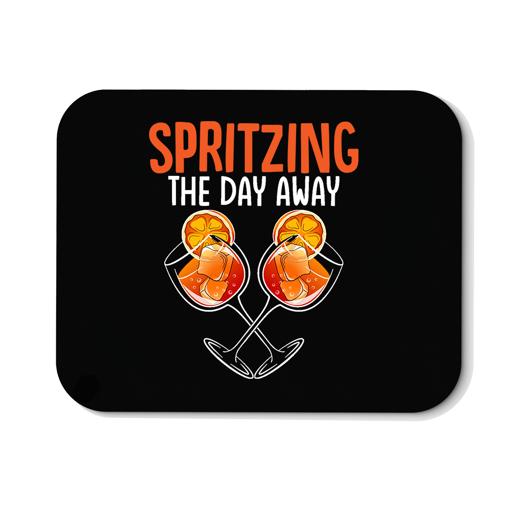 Mousepad Spritzing the day away - Schwarzer - Kaffee