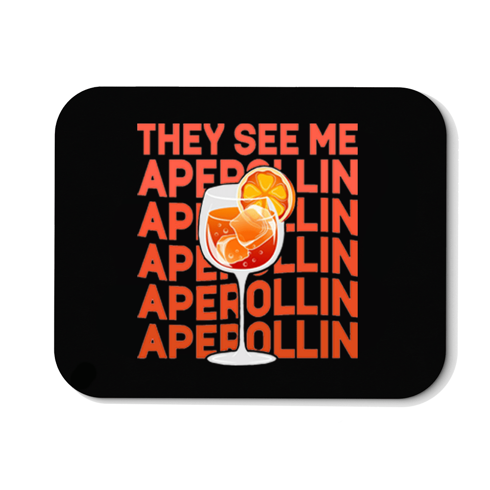 Mousepad They see me Aperollin - Schwarzer - Kaffee