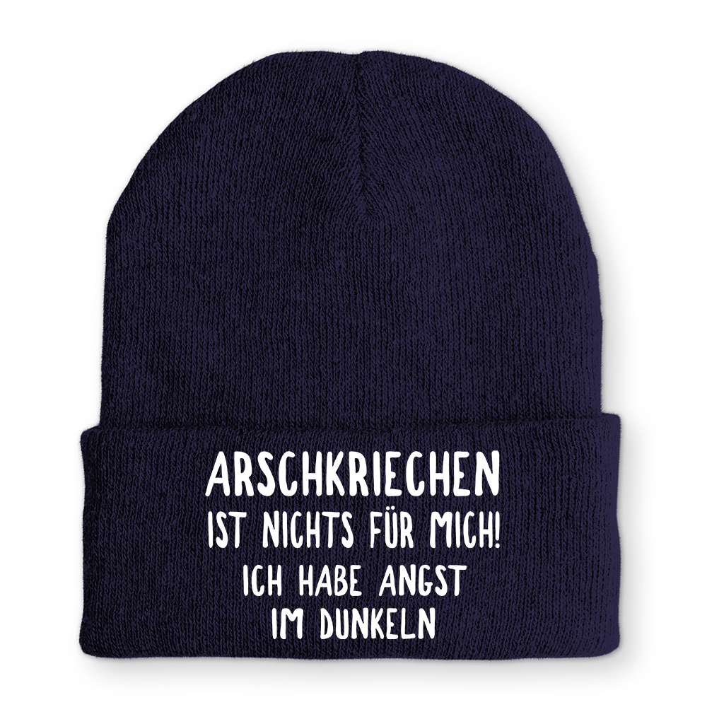 Mütze Arschkriechen ist nichts für mich! - Schwarzer - Kaffee