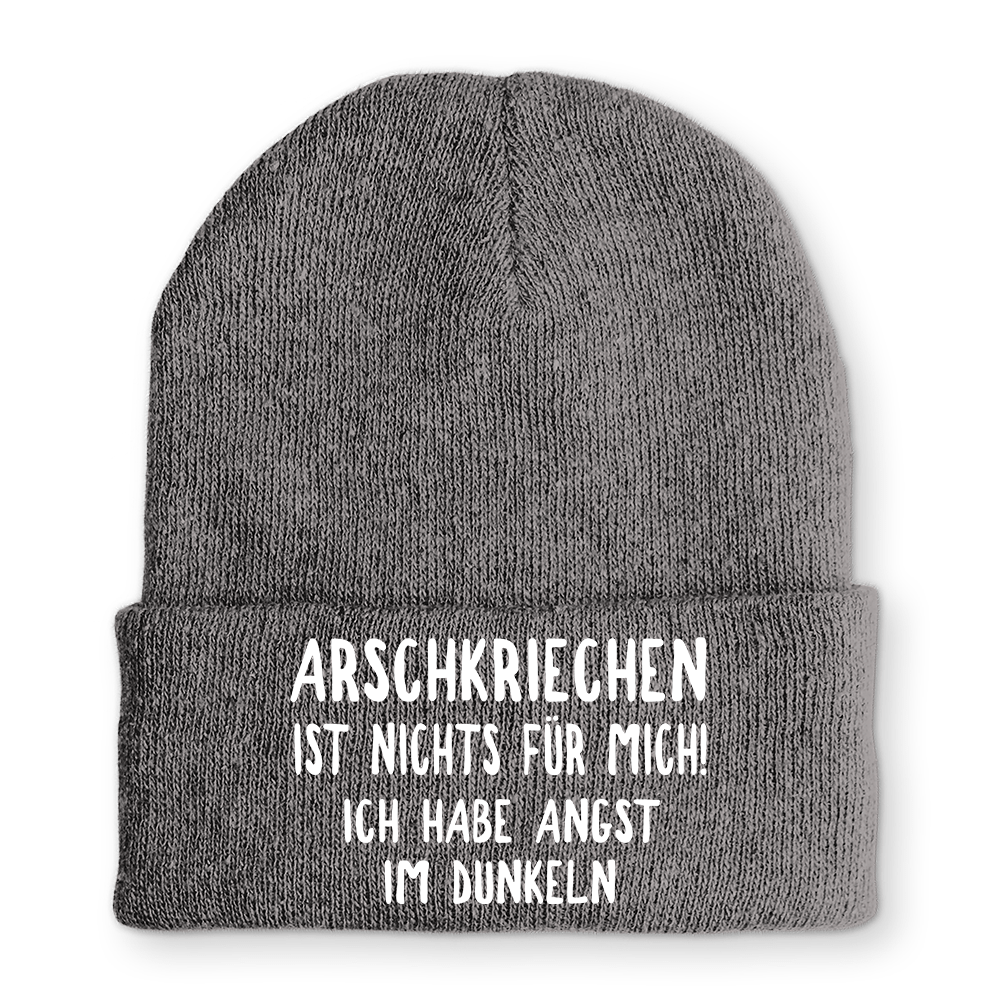 Mütze Arschkriechen ist nichts für mich! - Schwarzer - Kaffee