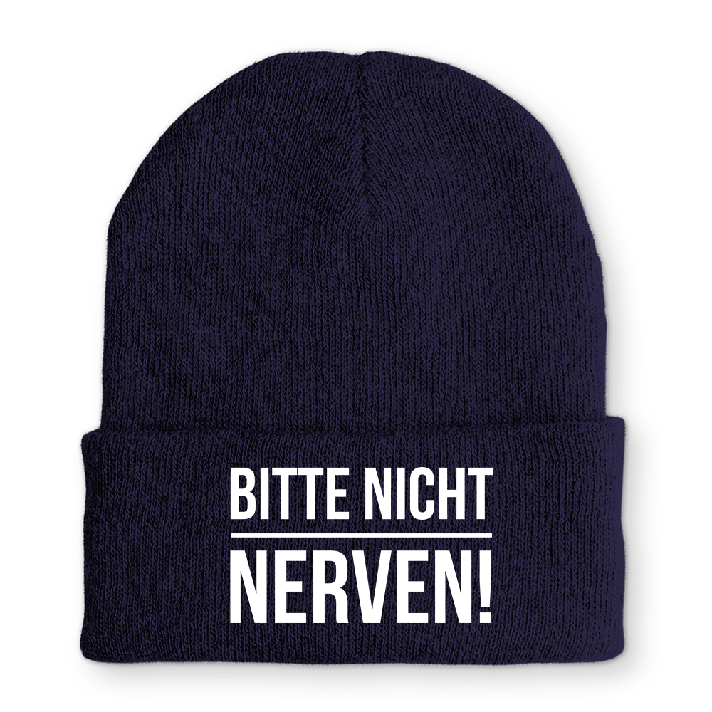 Mütze Bitte nicht nerven - Schwarzer - Kaffee