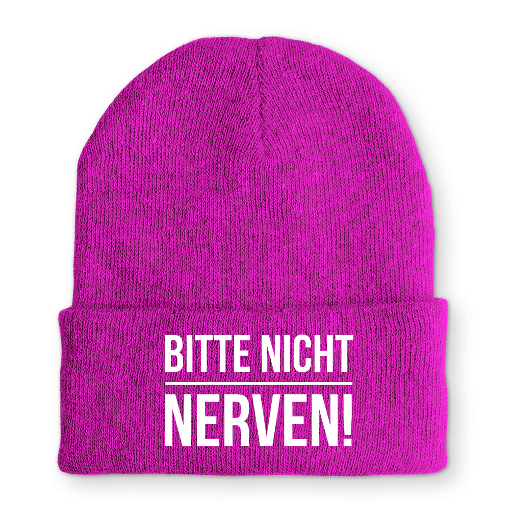 Mütze Bitte nicht nerven - Schwarzer - Kaffee
