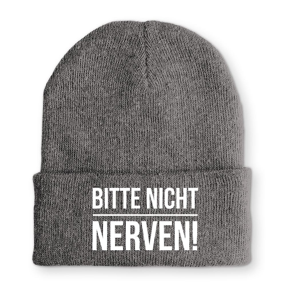 Mütze Bitte nicht nerven - Schwarzer - Kaffee