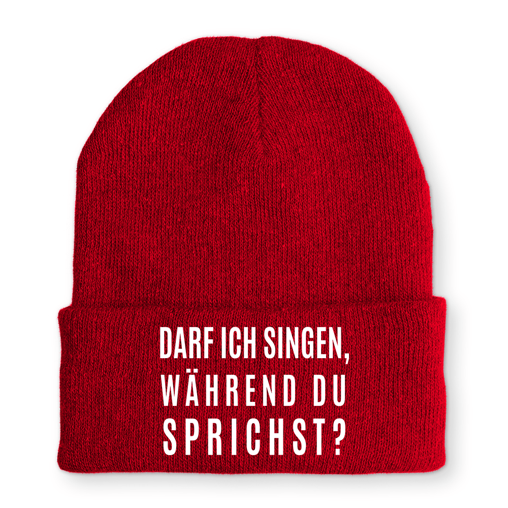 Mütze darf ich singen, während du sprichst? - Schwarzer - Kaffee
