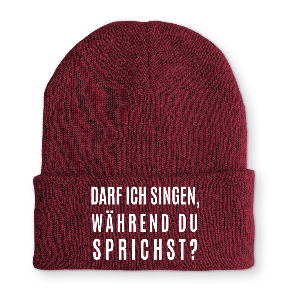 Mütze darf ich singen, während du sprichst? - Schwarzer - Kaffee