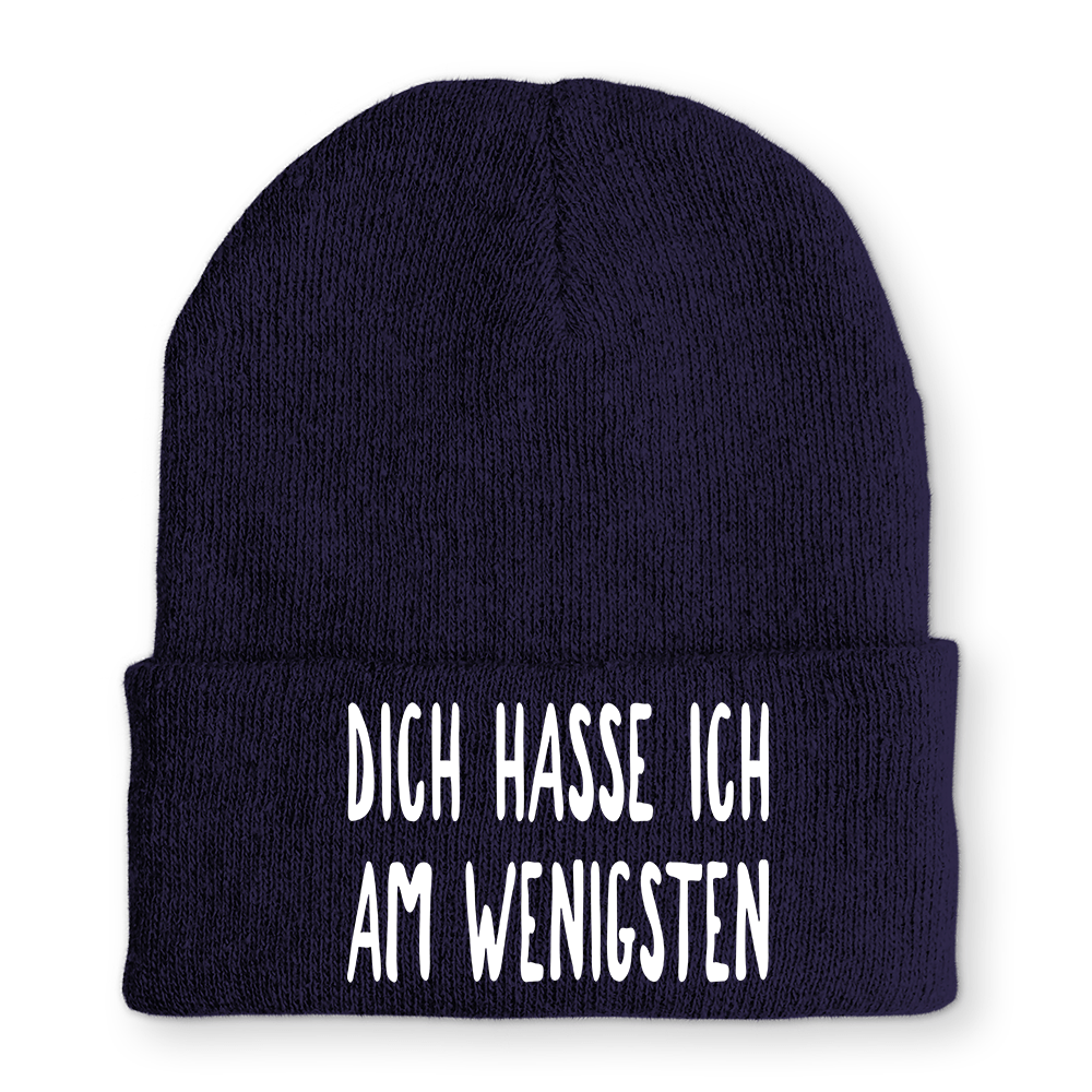 Mütze Dich hasse ich am wenigsten - Schwarzer - Kaffee