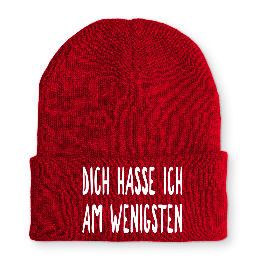 Mütze Dich hasse ich am wenigsten - Schwarzer - Kaffee