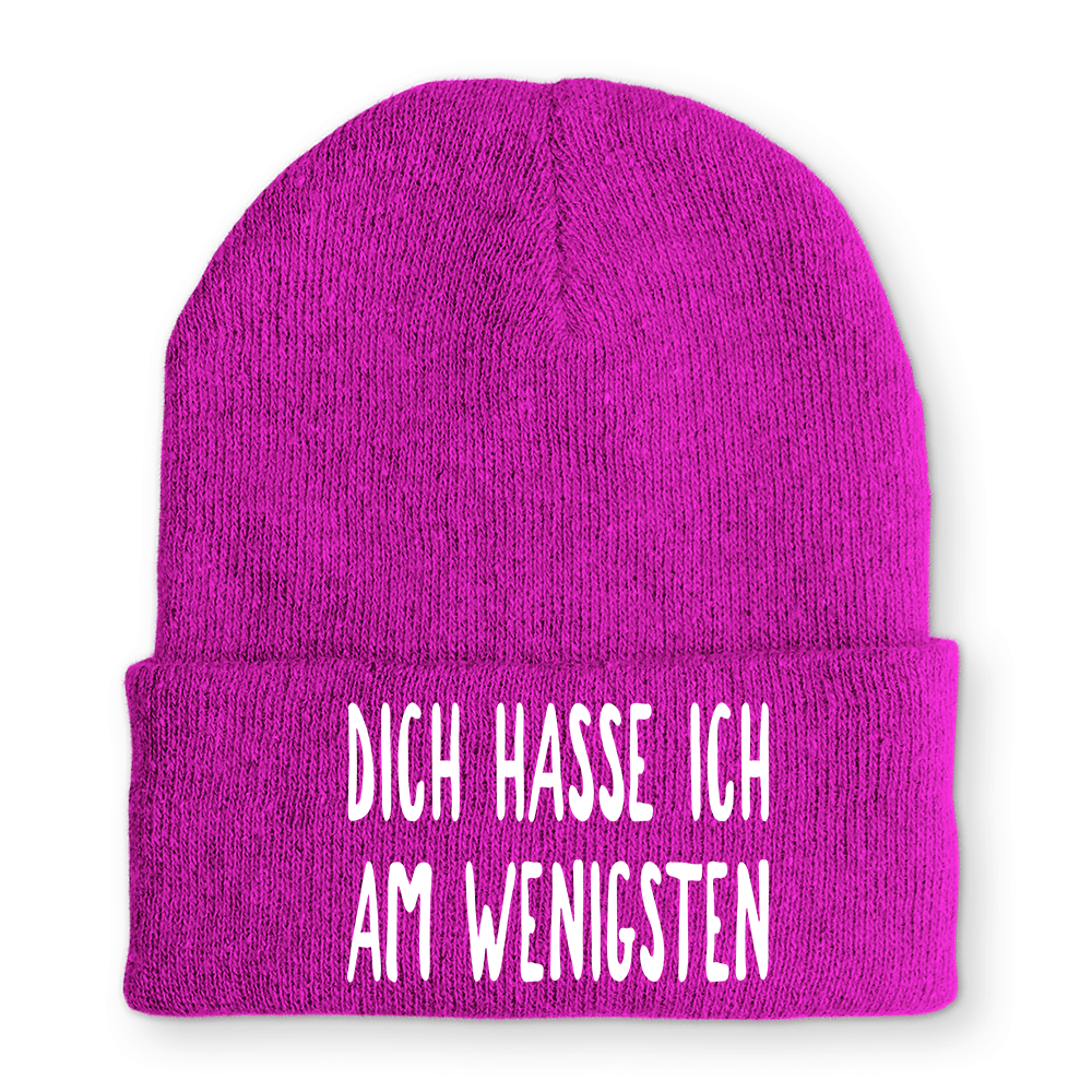 Mütze Dich hasse ich am wenigsten - Schwarzer - Kaffee