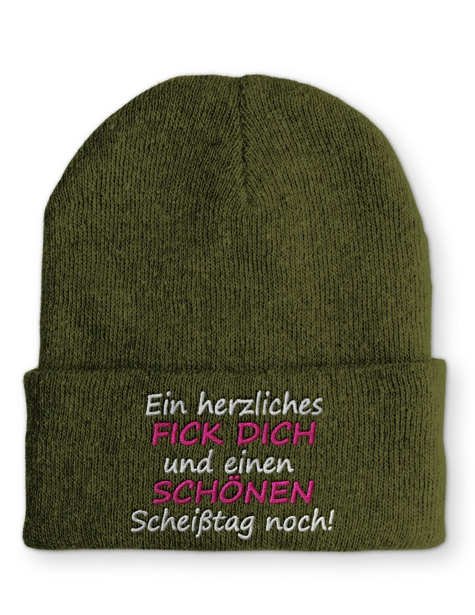 Mütze Ein herzliches FICK DICH und einen SCHÖNEN Scheißtag noch! - Schwarzer - Kaffee