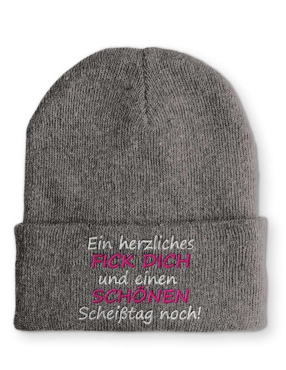 Mütze Ein herzliches FICK DICH und einen SCHÖNEN Scheißtag noch! - Schwarzer - Kaffee