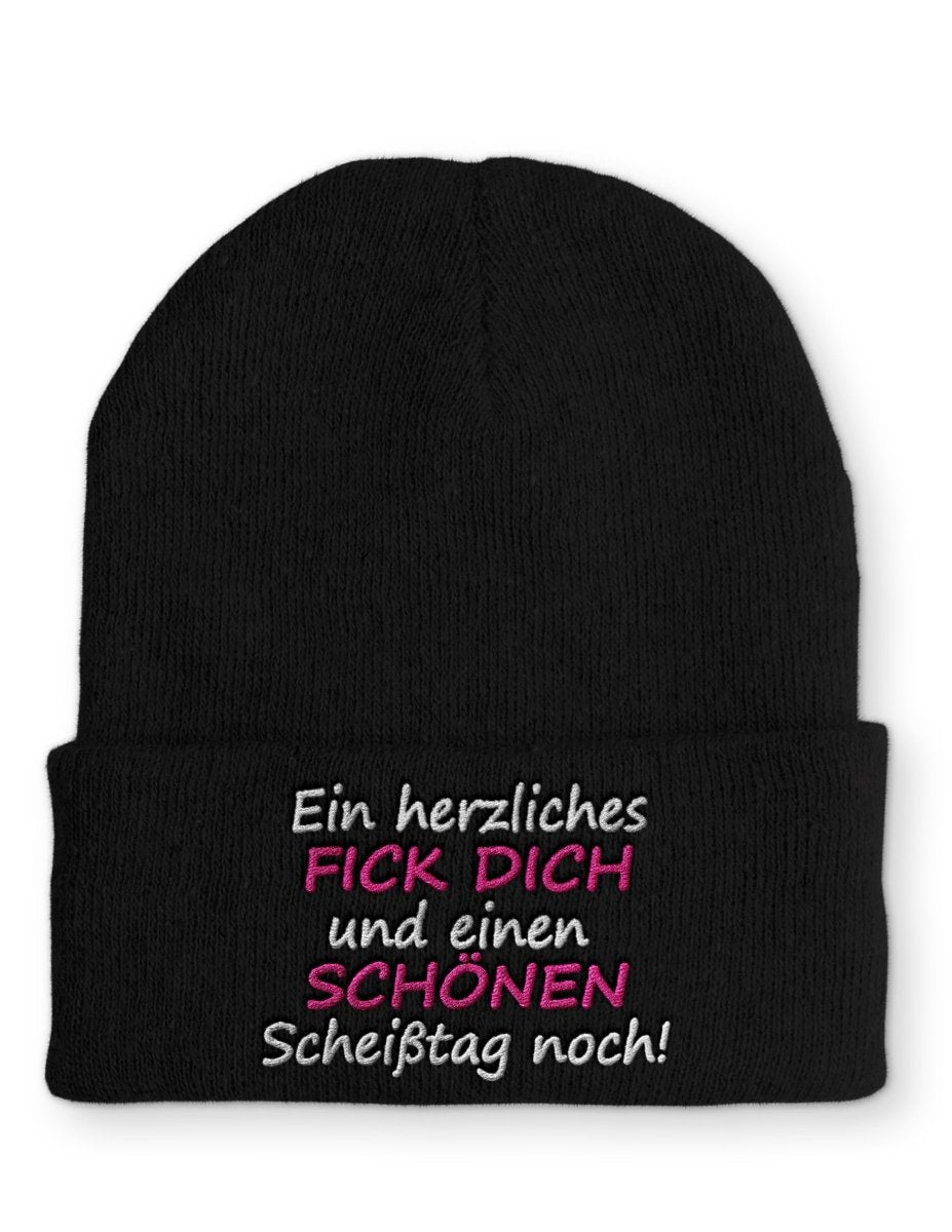 Mütze Ein herzliches FICK DICH und einen SCHÖNEN Scheißtag noch! - Schwarzer - Kaffee
