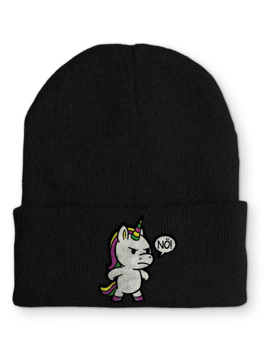 Mütze Einhorn Nö - Schwarzer - Kaffee