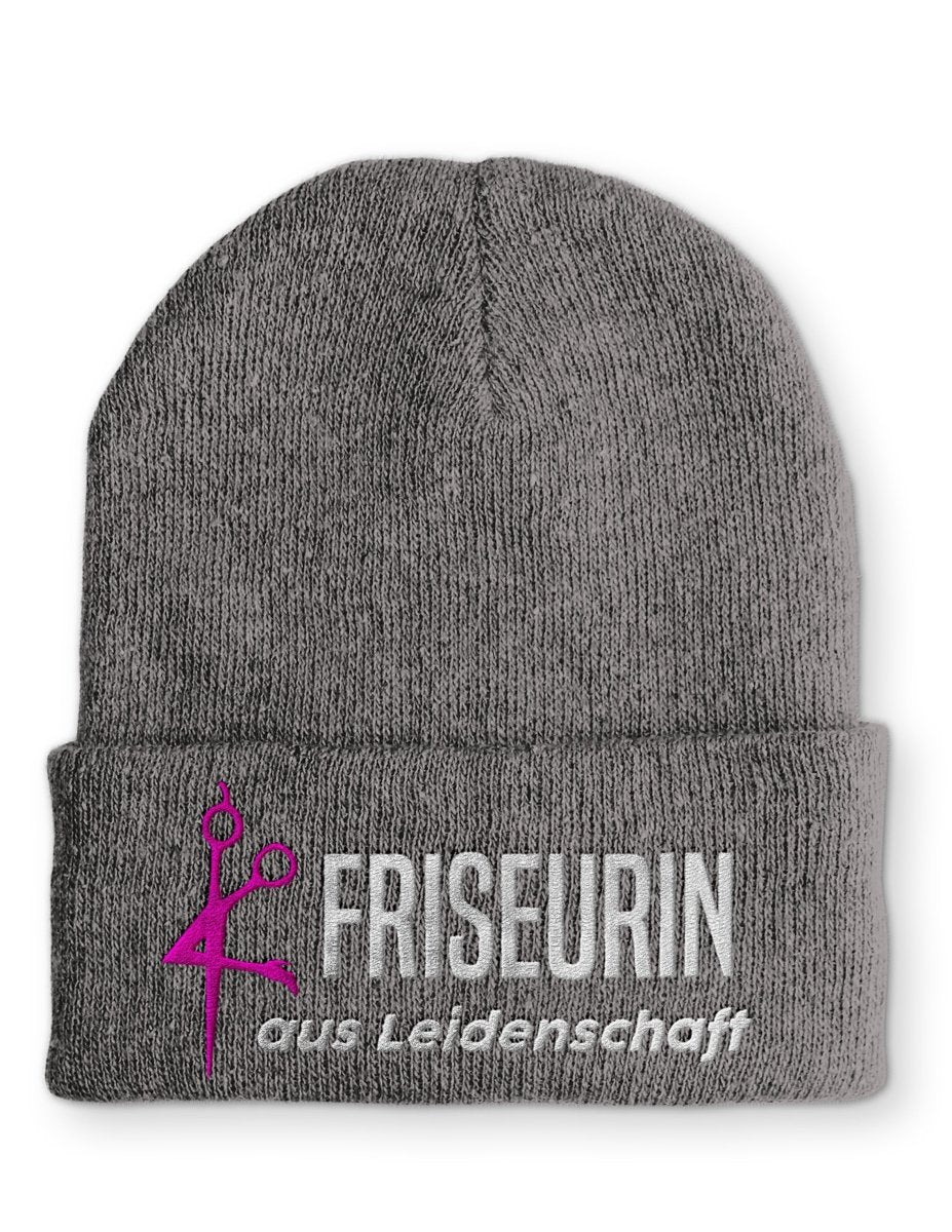 Mütze Friseurin aus Leidenschaft Wintermütze Beanie - Schwarzer - Kaffee