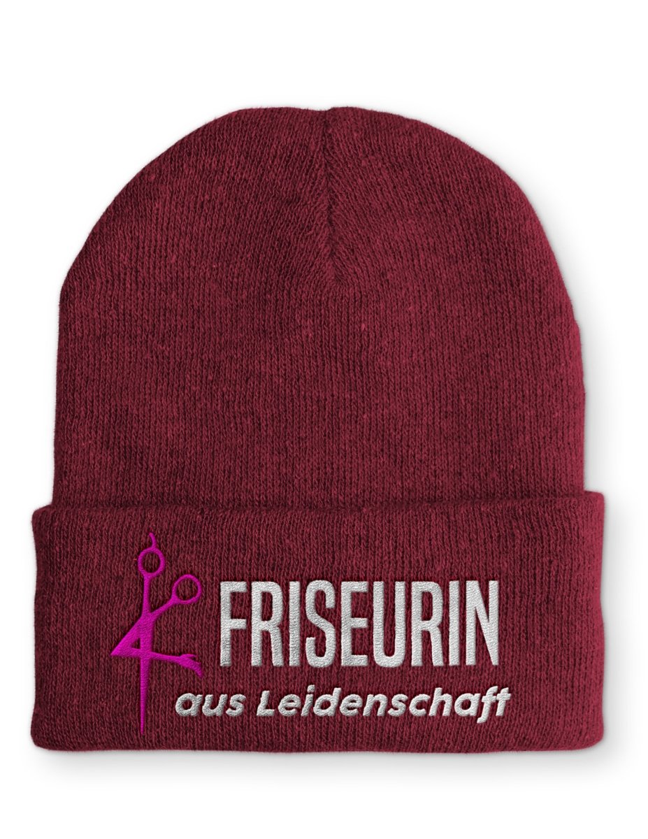 Mütze Friseurin aus Leidenschaft Wintermütze Beanie - Schwarzer - Kaffee