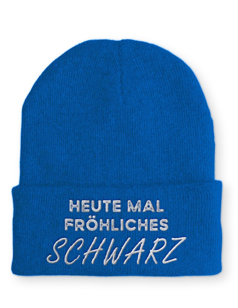 Mütze Heute mal fröhliches schwarz - Schwarzer - Kaffee