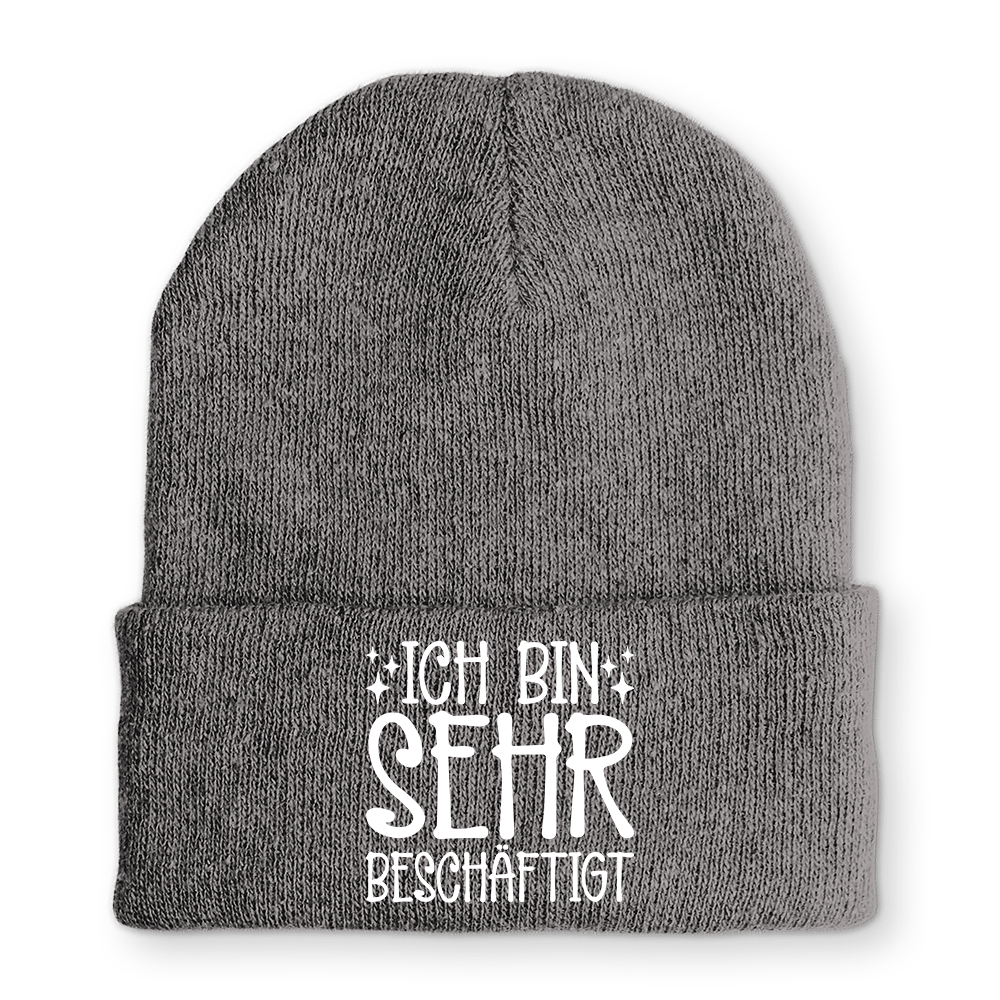 Mütze Ich bin sehr beschäftigt - Schwarzer - Kaffee