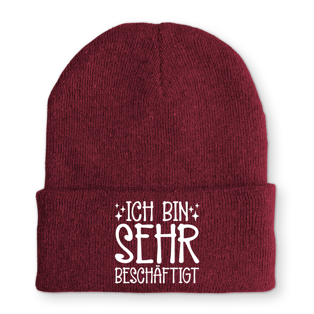 Mütze Ich bin sehr beschäftigt - Schwarzer - Kaffee