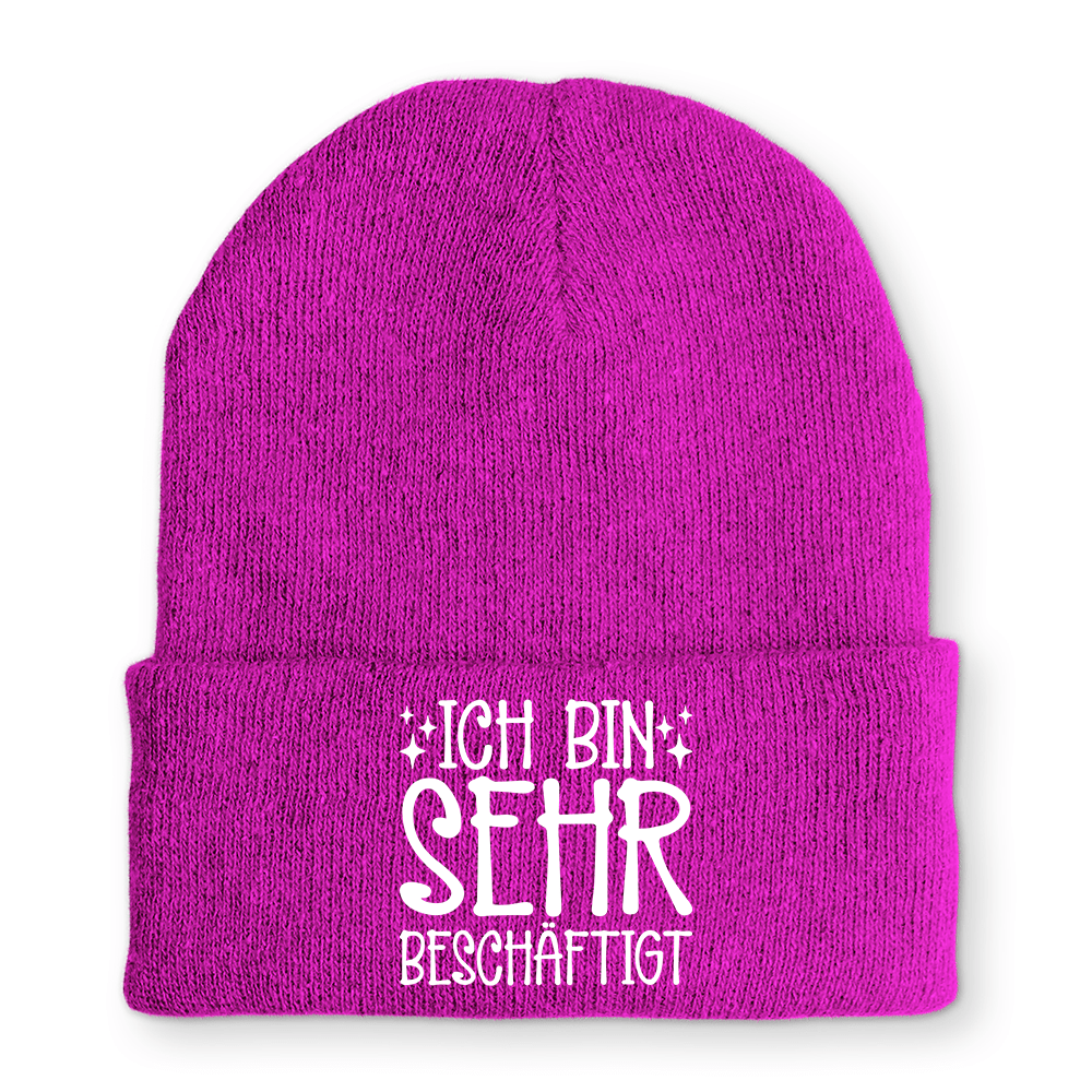 Mütze Ich bin sehr beschäftigt - Schwarzer - Kaffee