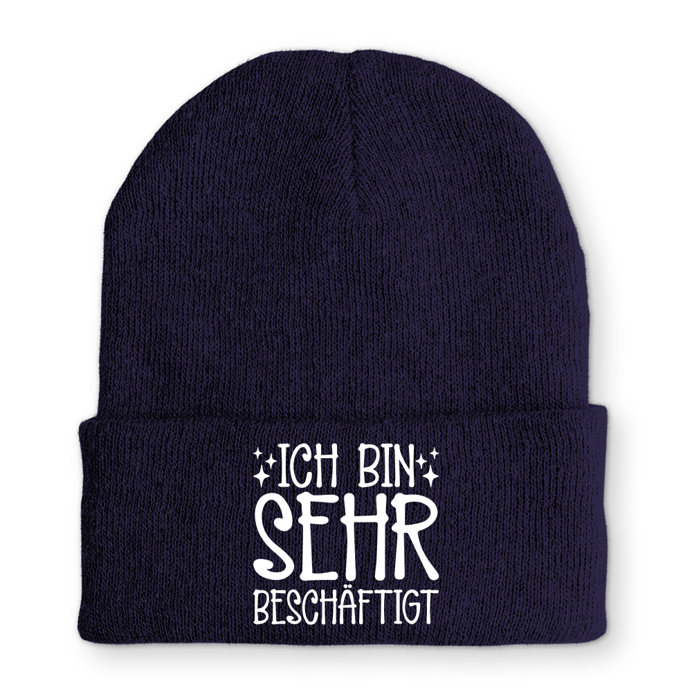 Mütze Ich bin sehr beschäftigt - Schwarzer - Kaffee