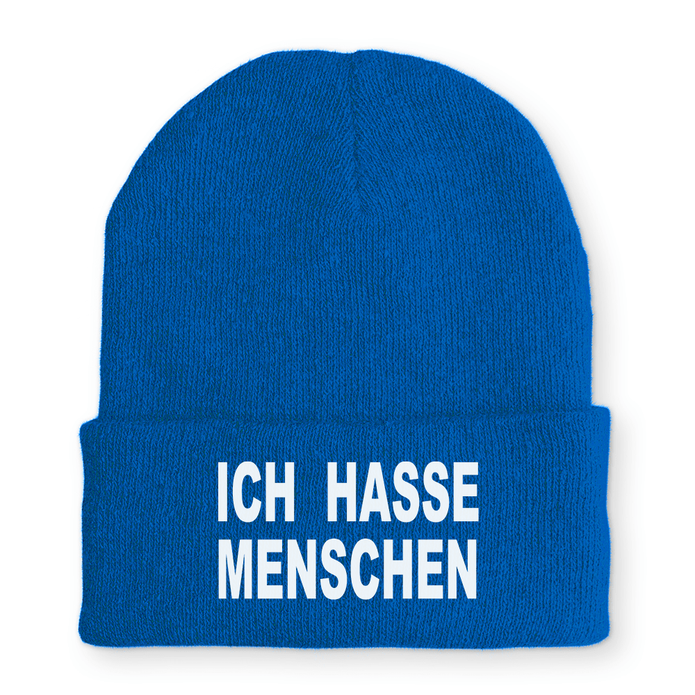 Mütze Ich hasse Menschen - Schwarzer - Kaffee