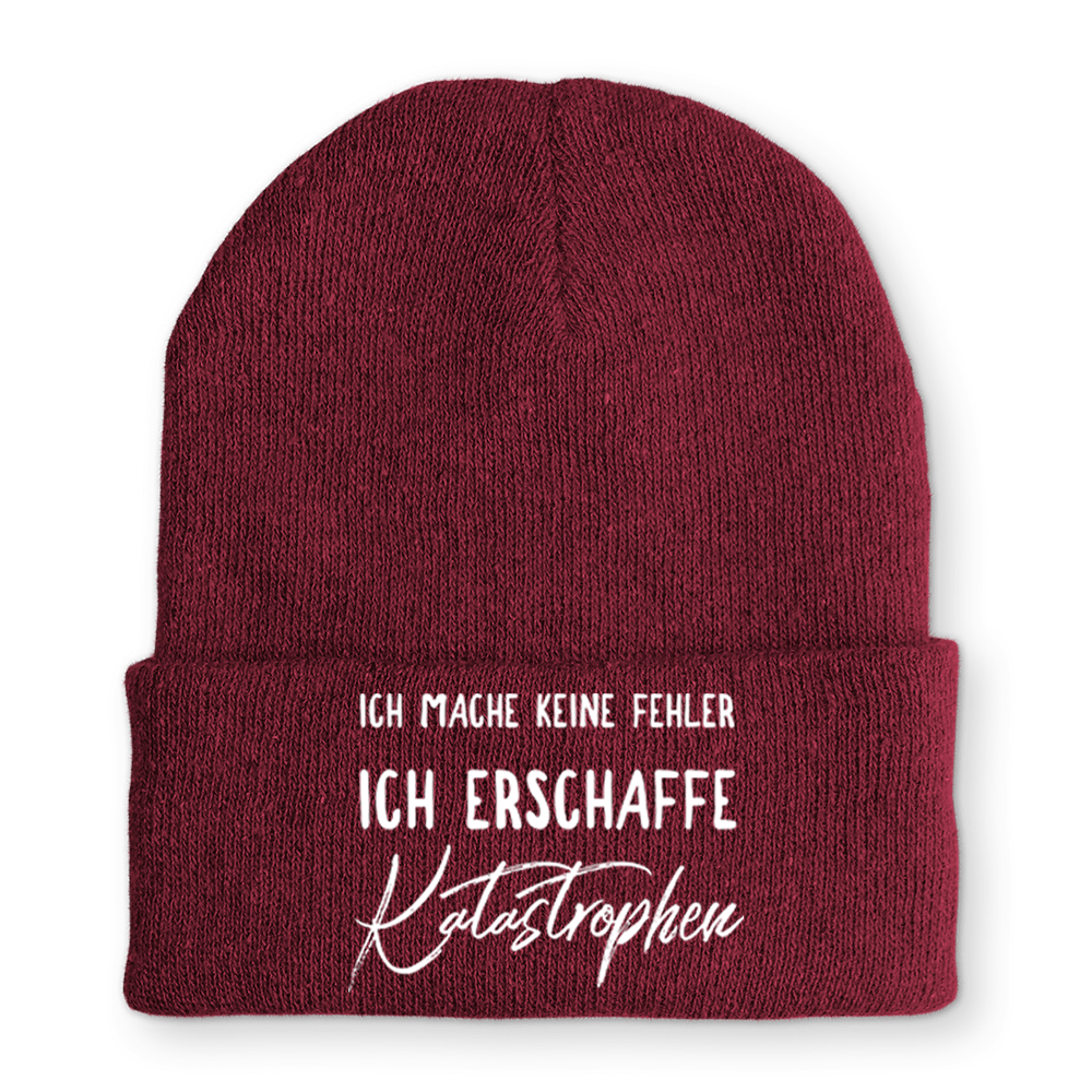 Mütze Ich mache keine Fehler - Schwarzer - Kaffee