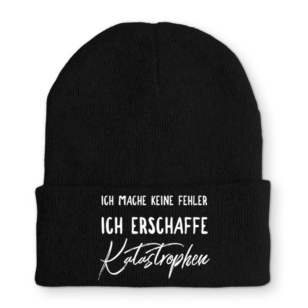 Mütze Ich mache keine Fehler - Schwarzer - Kaffee