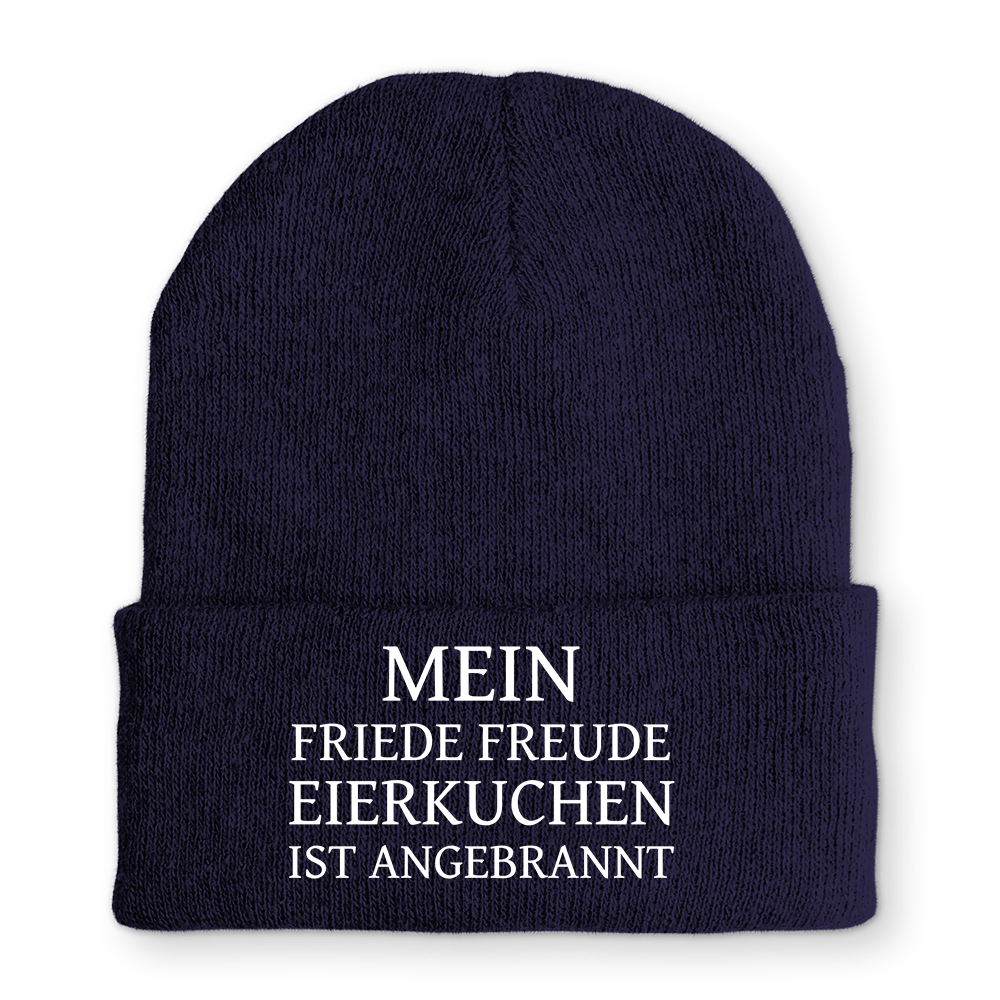 Mütze Mein Friede Freude Eierkuchen - Schwarzer - Kaffee