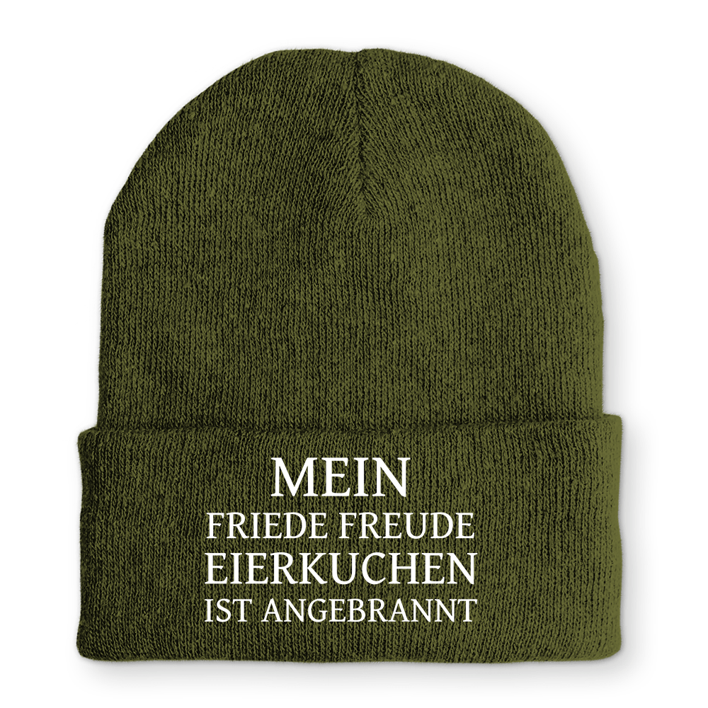 Mütze Mein Friede Freude Eierkuchen - Schwarzer - Kaffee