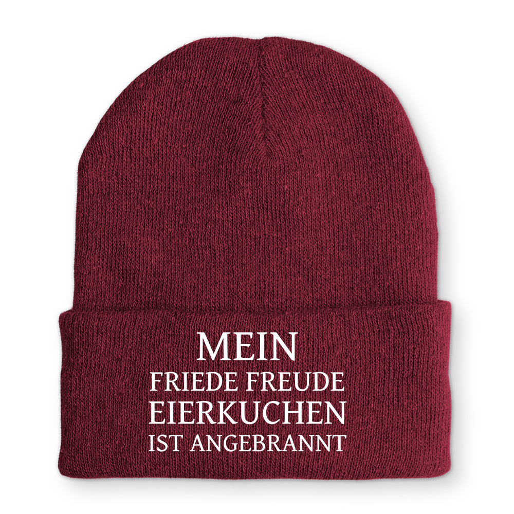 Mütze Mein Friede Freude Eierkuchen - Schwarzer - Kaffee