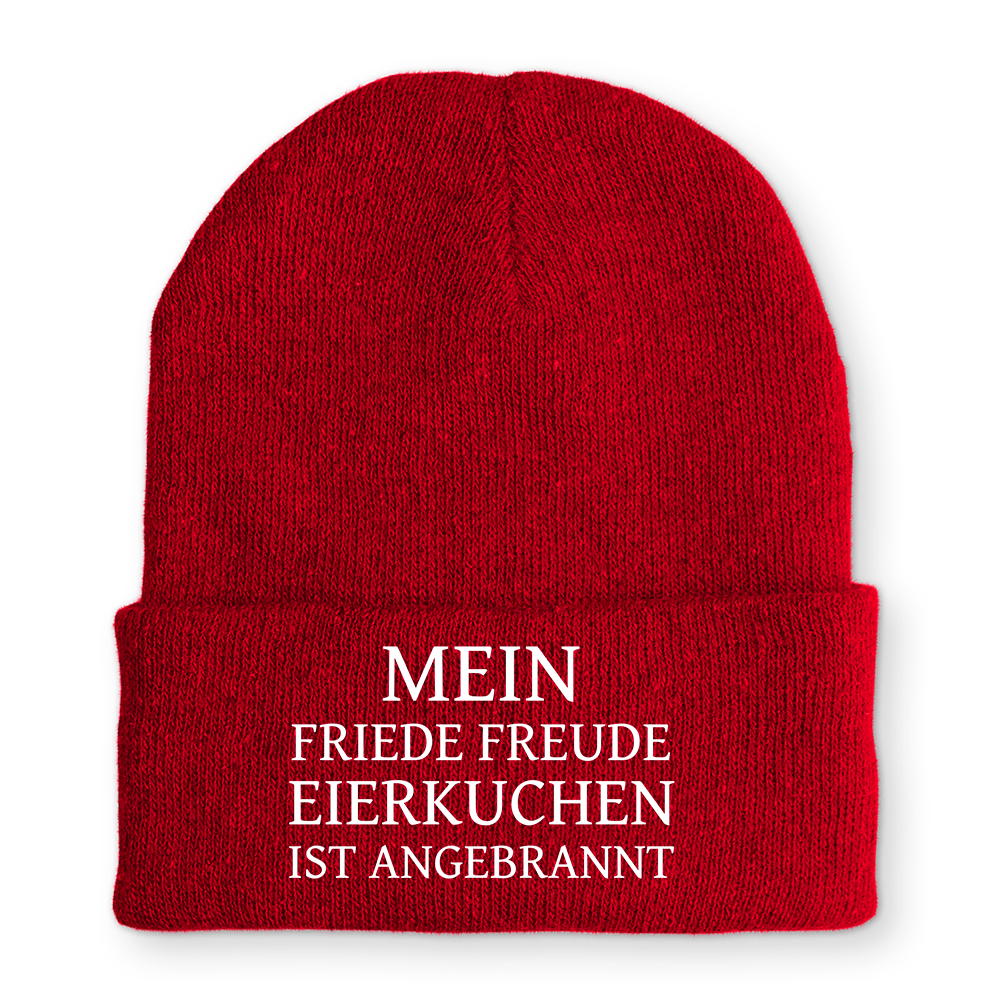 Mütze Mein Friede Freude Eierkuchen - Schwarzer - Kaffee