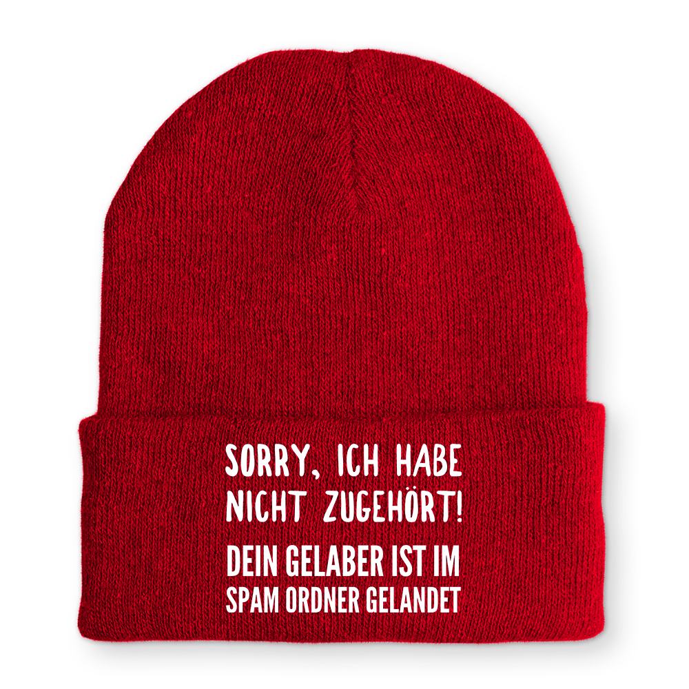 Mütze Sorry ich habe nicht zugehört - Schwarzer - Kaffee