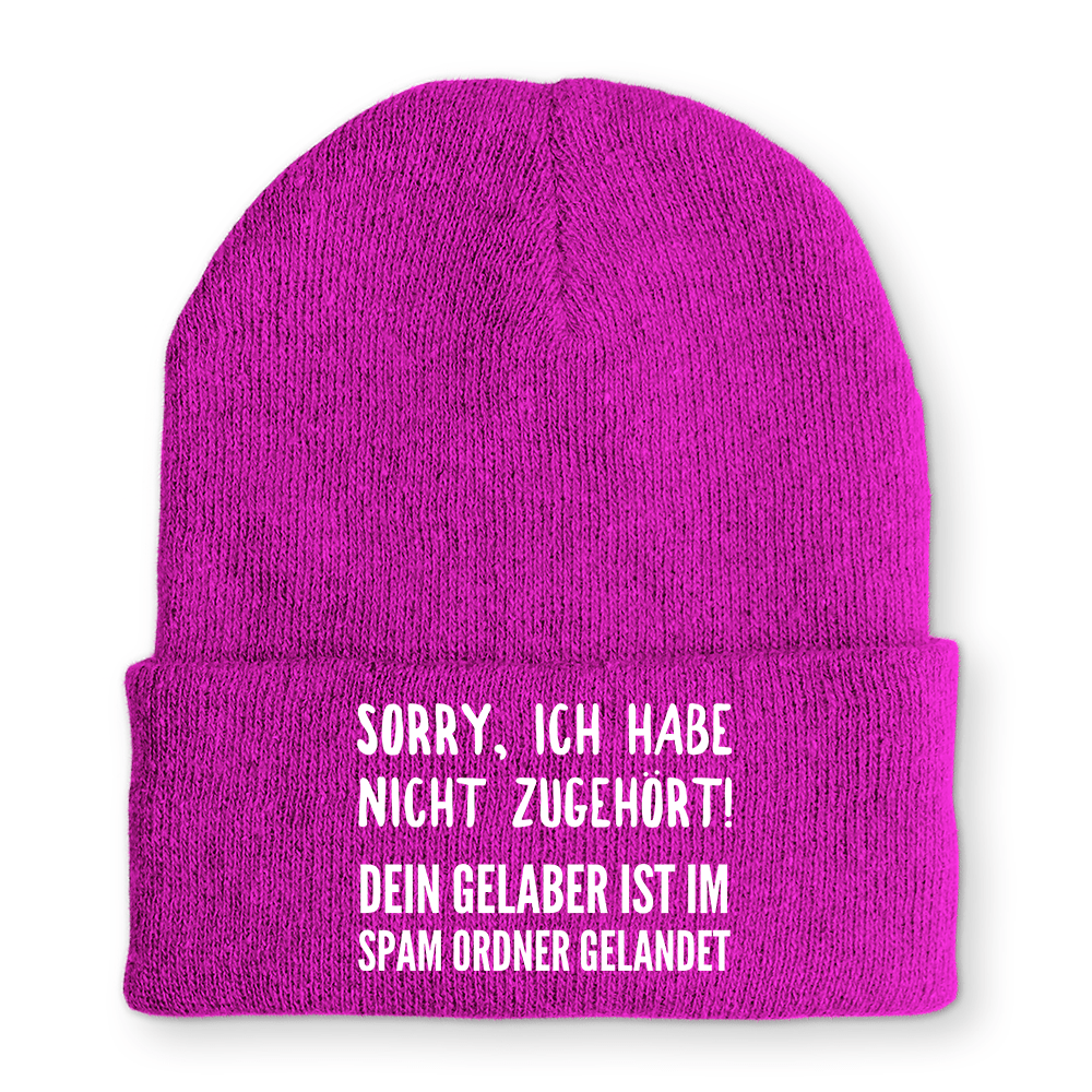 Mütze Sorry ich habe nicht zugehört - Schwarzer - Kaffee