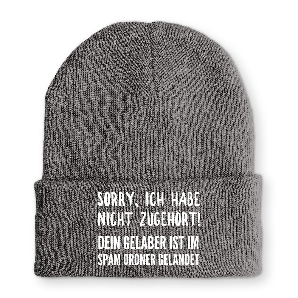 Mütze Sorry ich habe nicht zugehört - Schwarzer - Kaffee