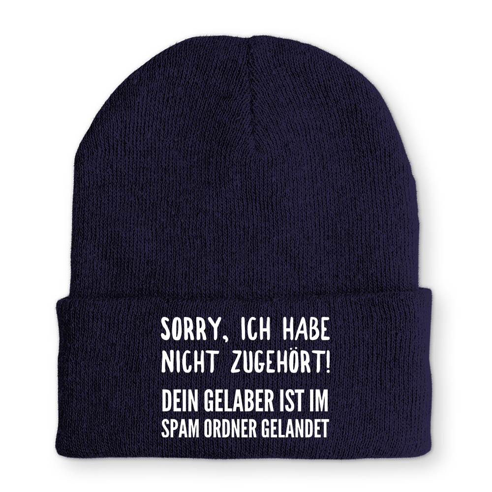 Mütze Sorry ich habe nicht zugehört - Schwarzer - Kaffee